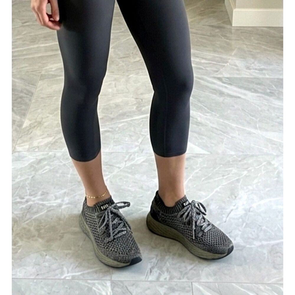 Nobull Black Diamond Knit Womens US 9.5 Runner Athletic Training Shoes